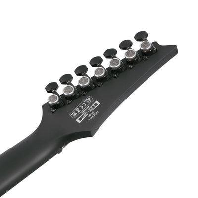 Ibanez - RGDRB71-BKF Black Flat Iron Label 7-strängad - Musik Utan Gränser 