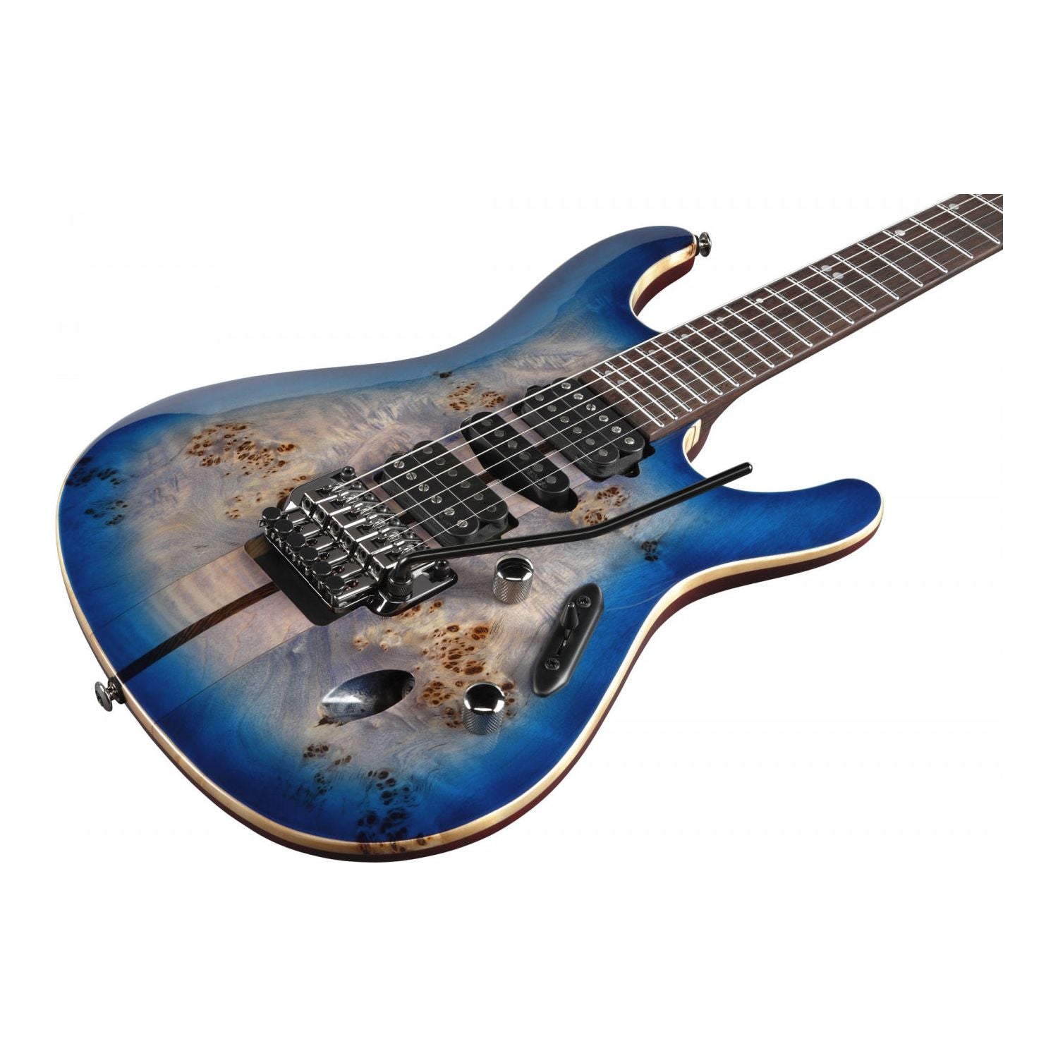 Ibanez - S1070PBZ-CLB Cerulean Blue Burst S Premium - Musik Utan Gränser 