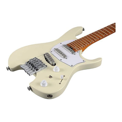 Ibanez - ICHI10-VWM. (Vintage White Matte). Headless. Ichika Signature. - Musik Utan Gränser 