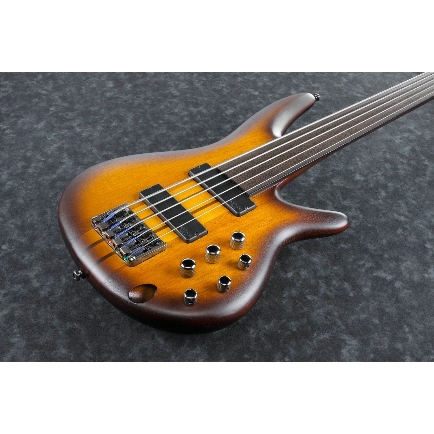 Ibanez - SRF705-BBF Brown Burst Flat Workshop 5-strängad bandlös - Musik Utan Gränser 
