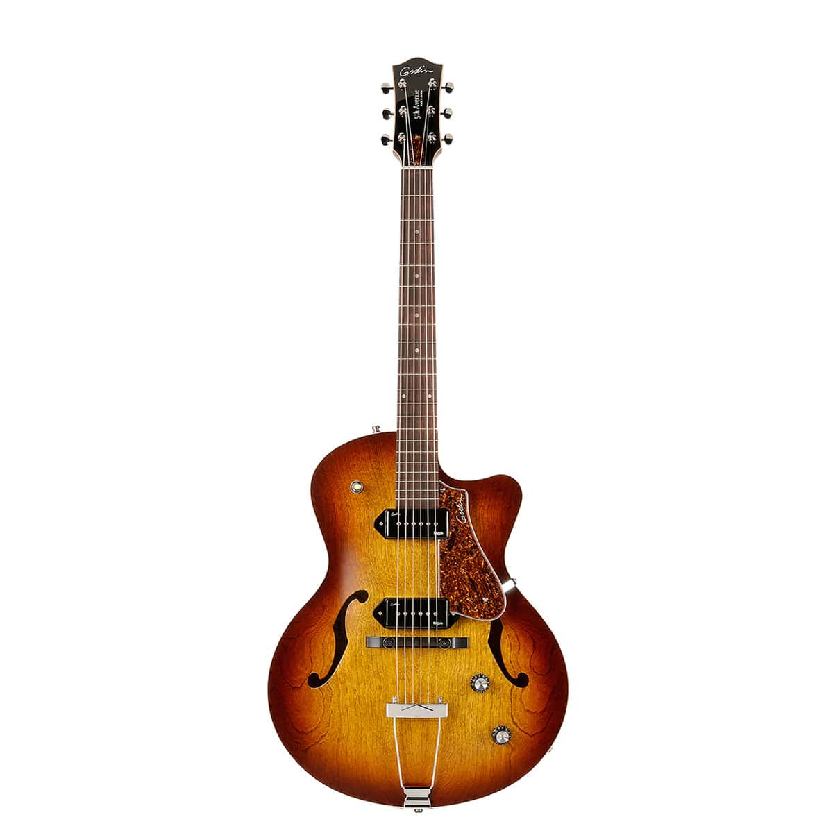 Godin - 5th Avenue Cognac Burst Kingpin CW - Musik Utan Gränser 