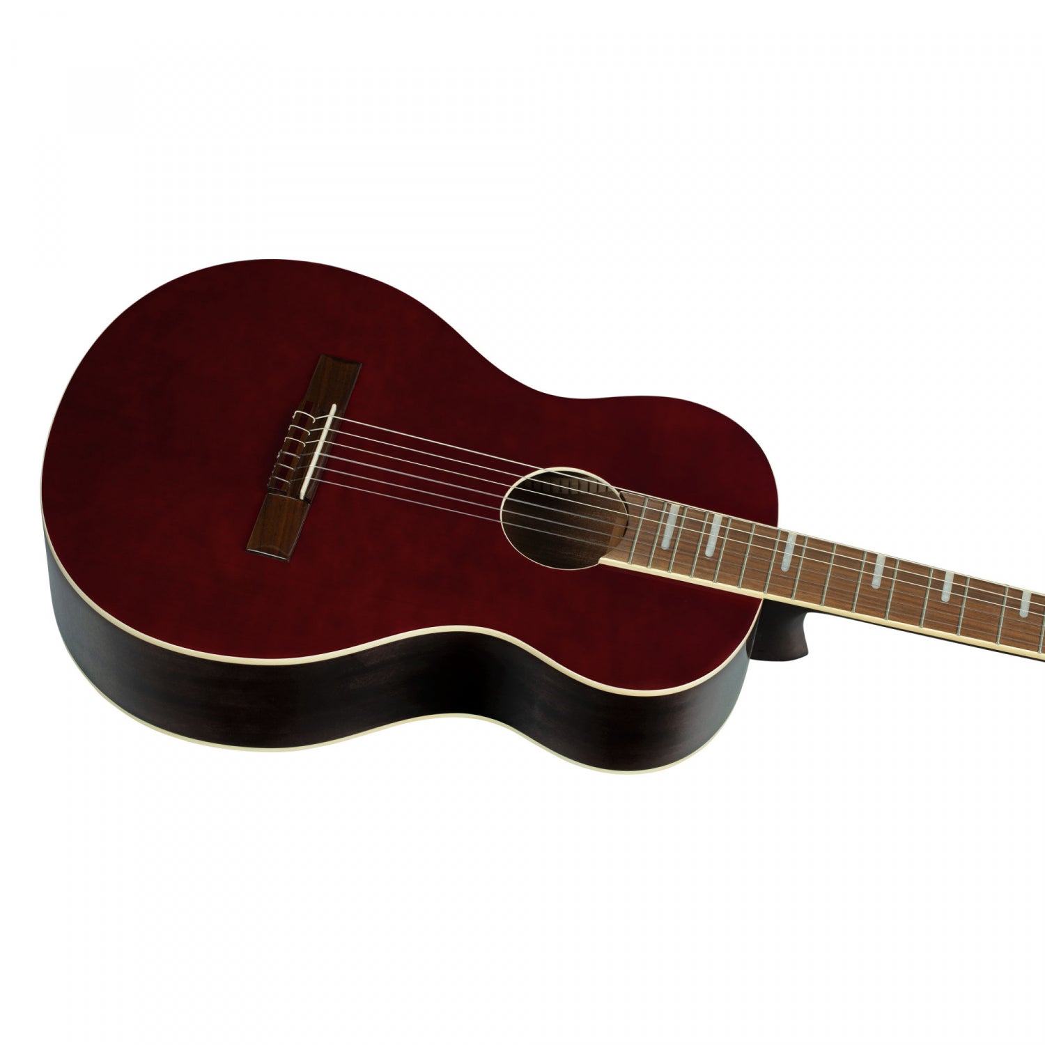 Ortega - RRA-SRT Parlor Body Ranger Stained Red - Musik Utan Gränser 