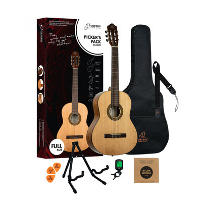 Ortega - Pickers Pack gitarrpaket 4/4 - Musik Utan Gränser 