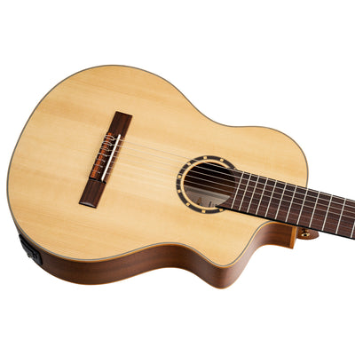 Ortega - RCE133-7 Klassisk gitarr med mik 4/4 7-strängad - Musik Utan Gränser 