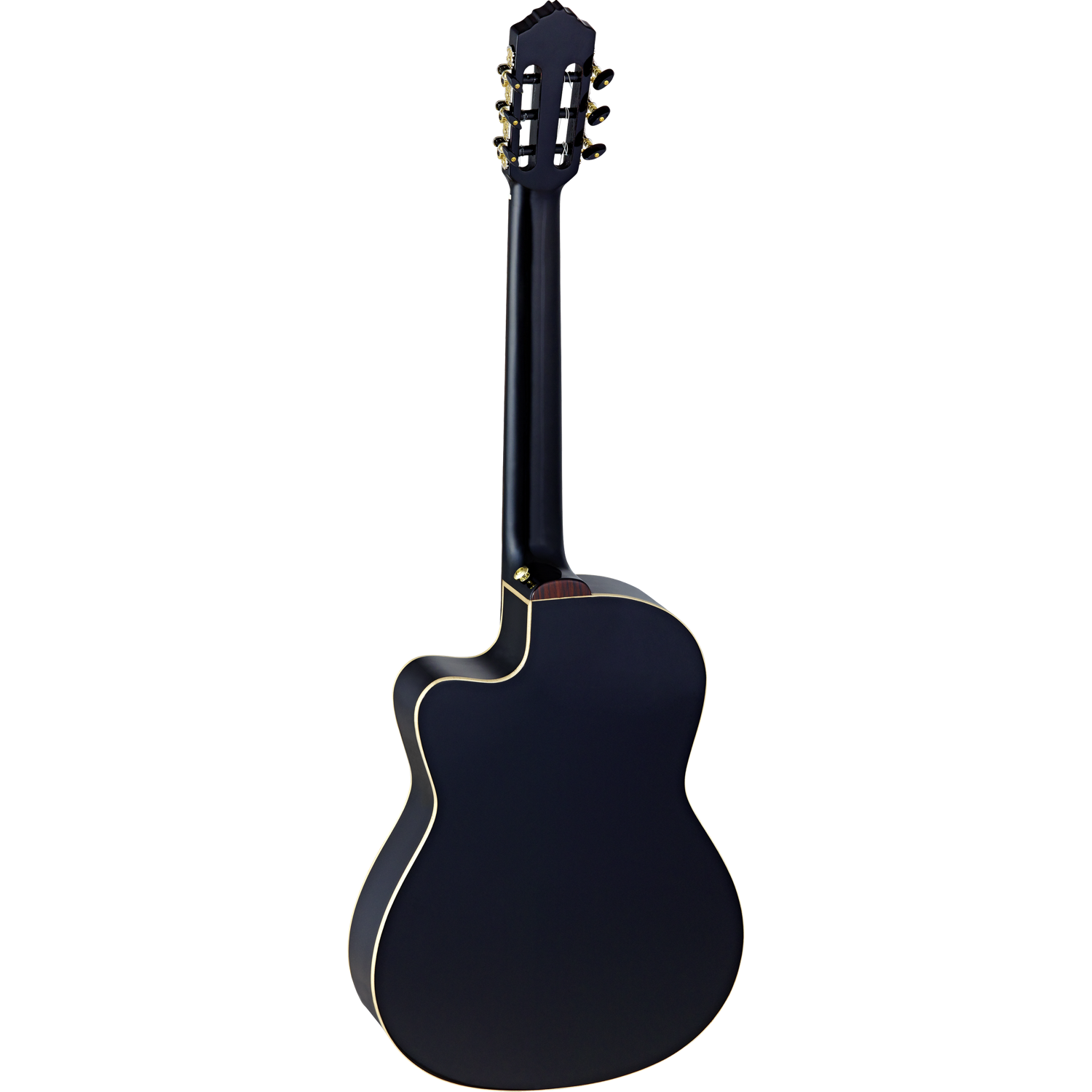 Ortega - RCE138-T4BK 4/4 Size Thin med mik Slim Neck - Musik Utan Gränser 