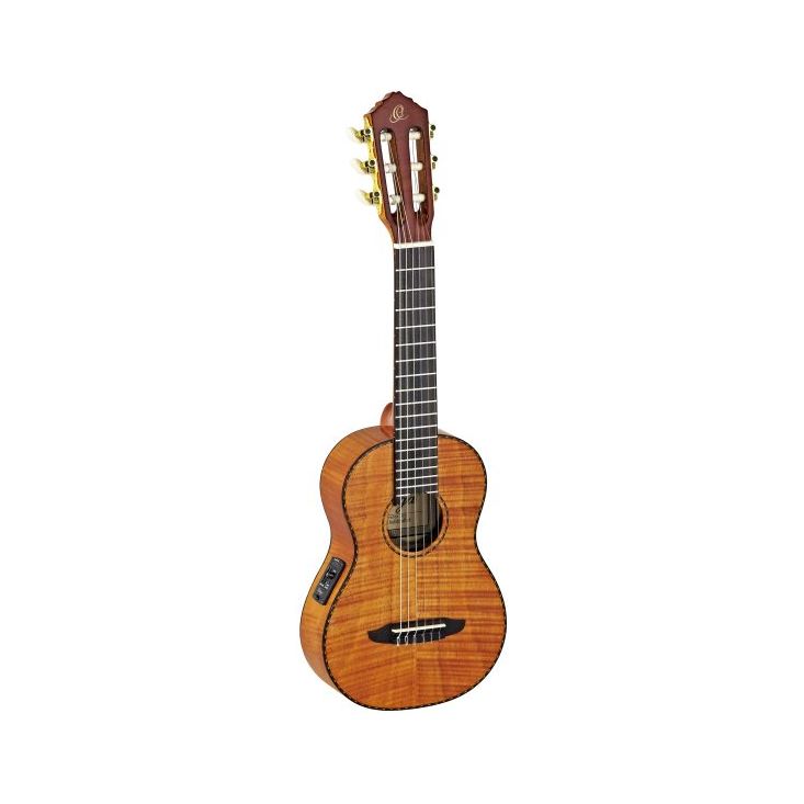 Ortega - RGLE18FMH Guitarlele, med mik & gigbag, Flamed Mahogany - Musik Utan Gränser 