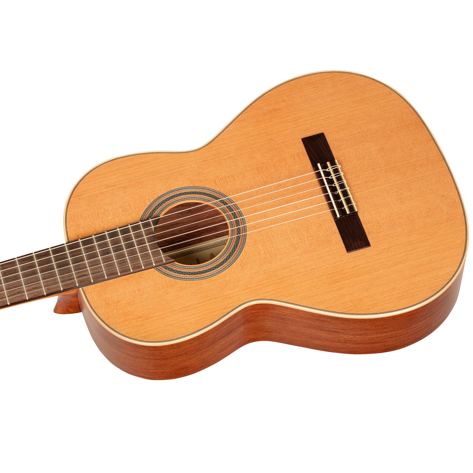 R18S-L (vänsterhänt) Helsolid klassisk gitarr tillverkad i Spanien (matt finish)