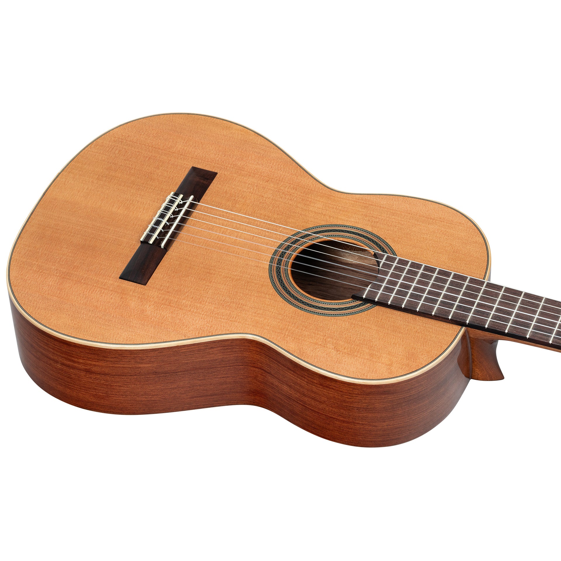 R18G Helsolid klassisk gitarr tillverkad i Spanien (högblank finish)