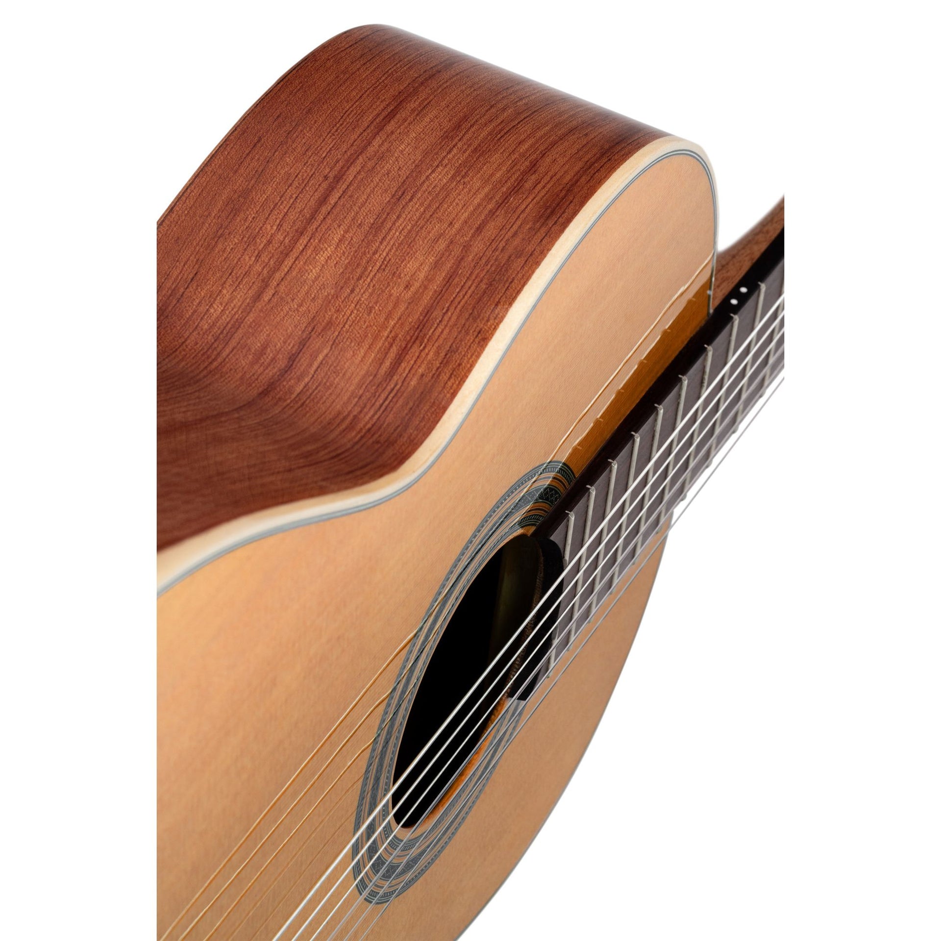 R18G Helsolid klassisk gitarr tillverkad i Spanien (högblank finish)