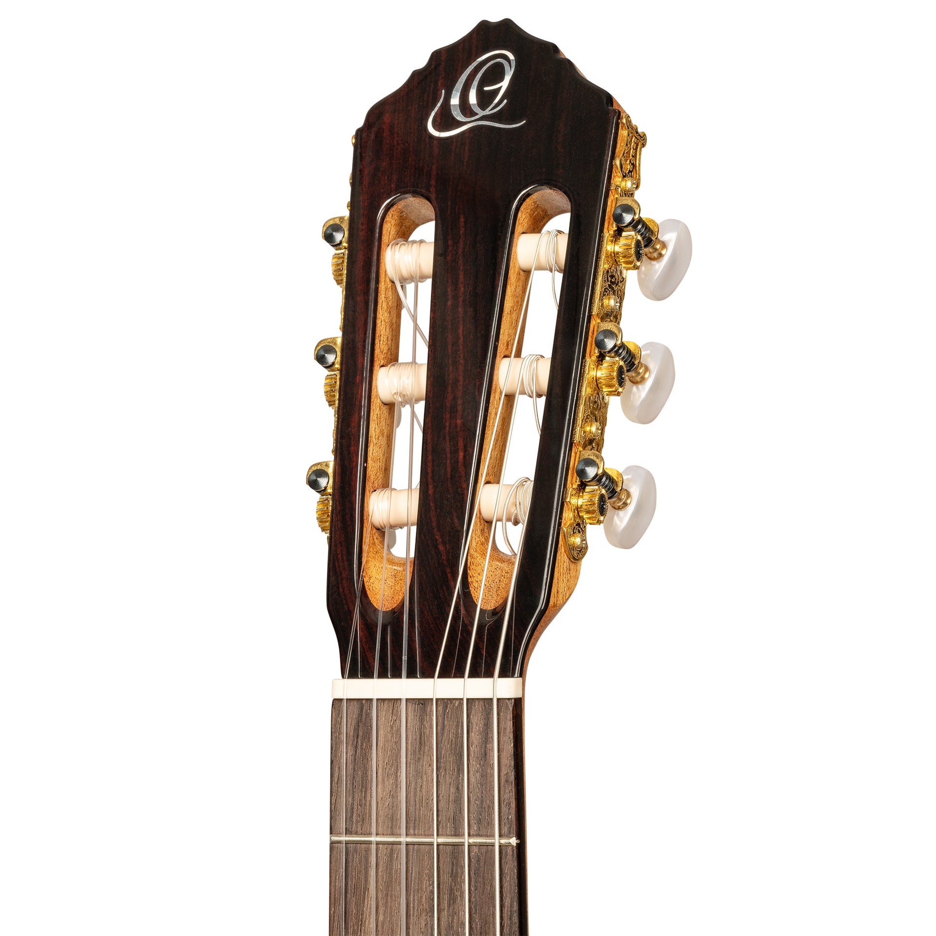 R20GRG-L (vänsterhänt) Helsolid klassisk gitarr tillverkad i Spanien (högblank)