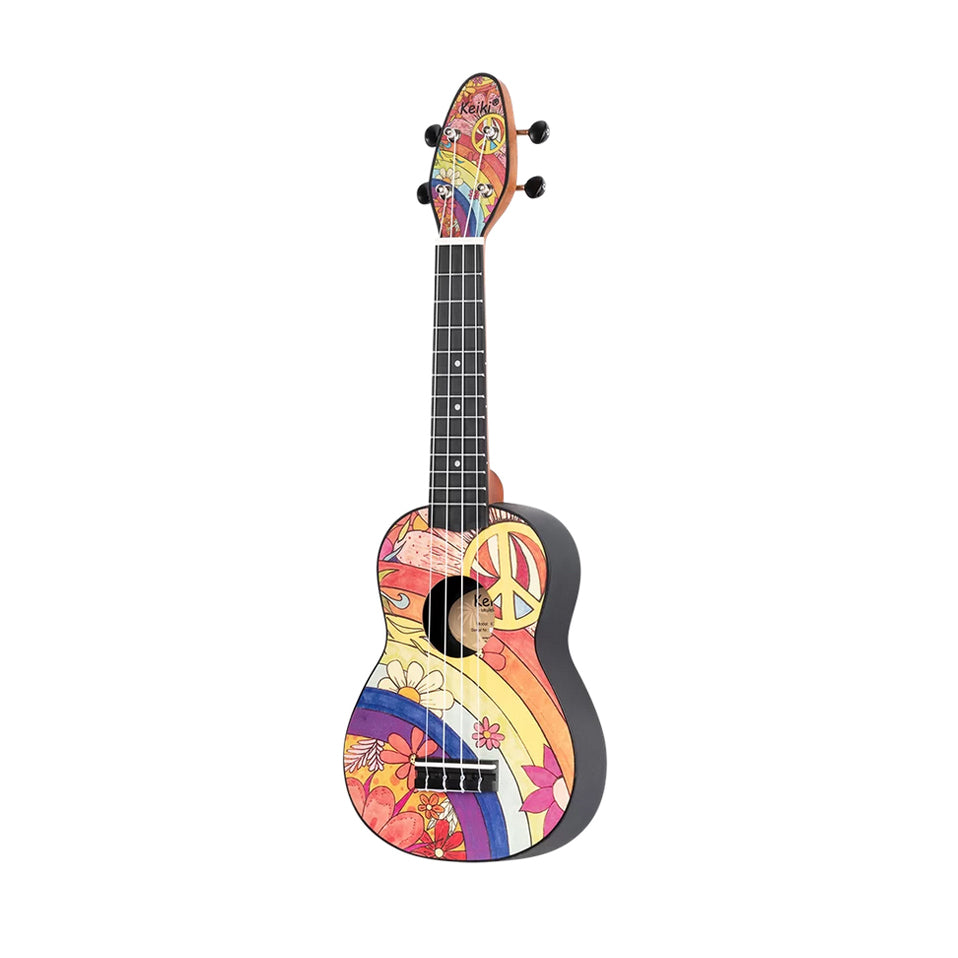 Ortega - K2-68-L Ukulele-pack Peace 68 vänsterhänt - Musik Utan Gränser 