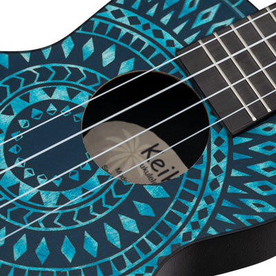 Ortega - K2SS-BKC Keiki Sopran Ukulele Blue Kaleidoscope - Musik Utan Gränser 