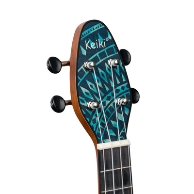 Ortega - K2SS-BKC Keiki Sopran Ukulele Blue Kaleidoscope - Musik Utan Gränser 