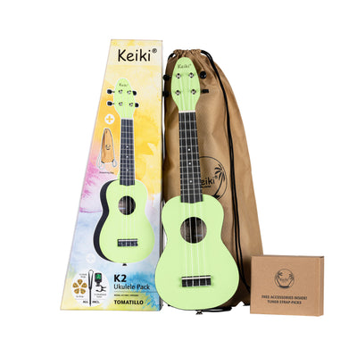 Ortega - K2-FYD Tomatillo ukulele paket - Musik Utan Gränser 