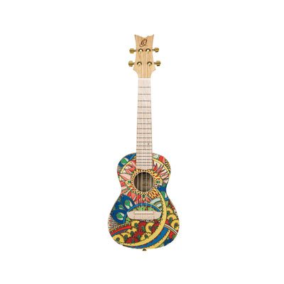 Ortega - RUAR-MI Concert Ukulele ART Series Mystic Indica - Musik Utan Gränser 