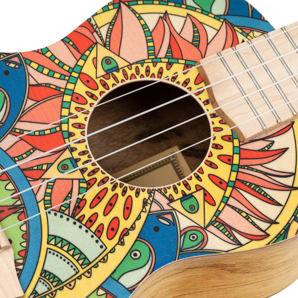 Ortega - RUAR-MI Concert Ukulele ART Series Mystic Indica - Musik Utan Gränser 