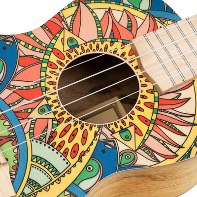 Ortega - RUAR-MI Concert Ukulele ART Series Mystic Indica - Musik Utan Gränser 