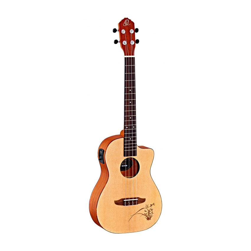 Ortega - RU5CE-BA Baritone ukulele med mikrofon - Musik Utan Gränser 