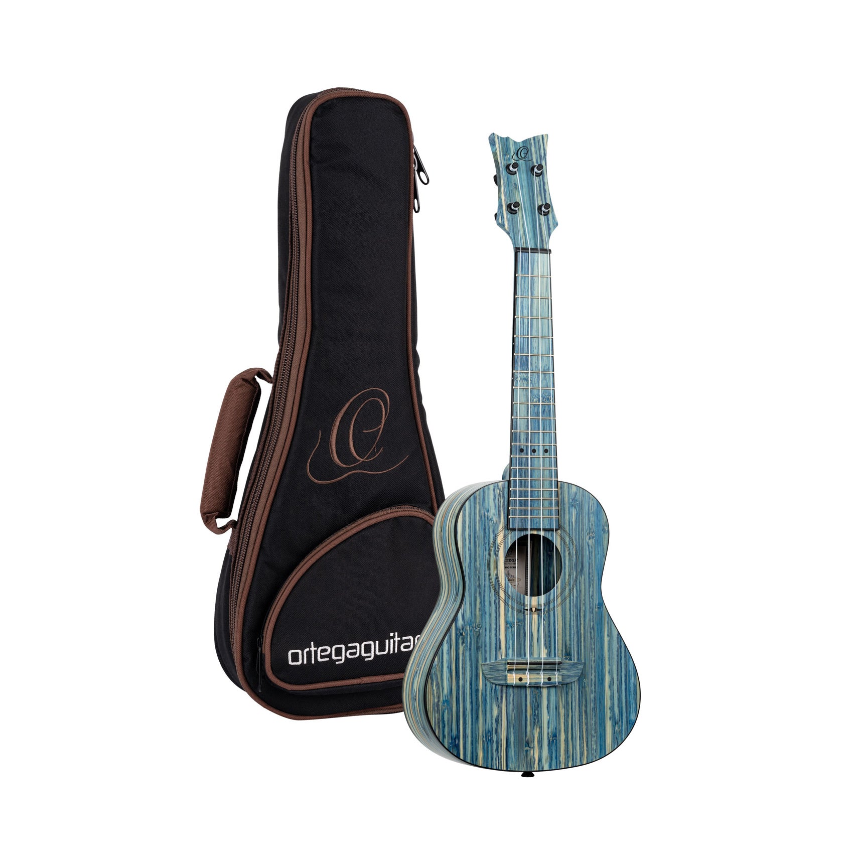 Ortega - RUSWB-CC Concert Ukulele Bamboo Stonewashed Blue - Musik Utan Gränser 
