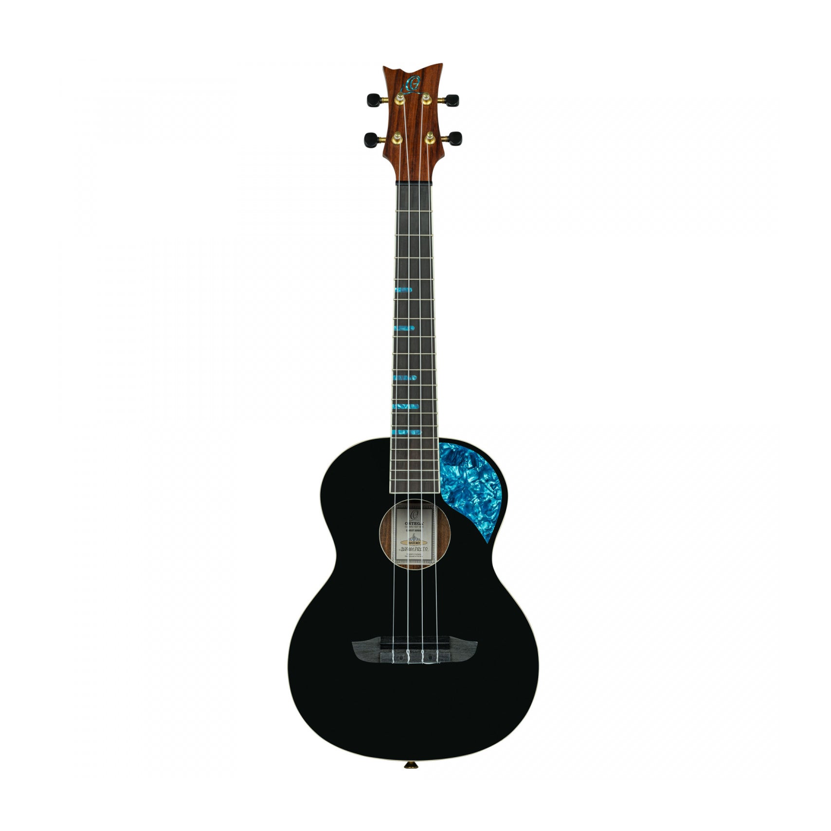 Ortega - RUGH-BKT Tenor Ukulele Ghost Series Black - Musik Utan Gränser 