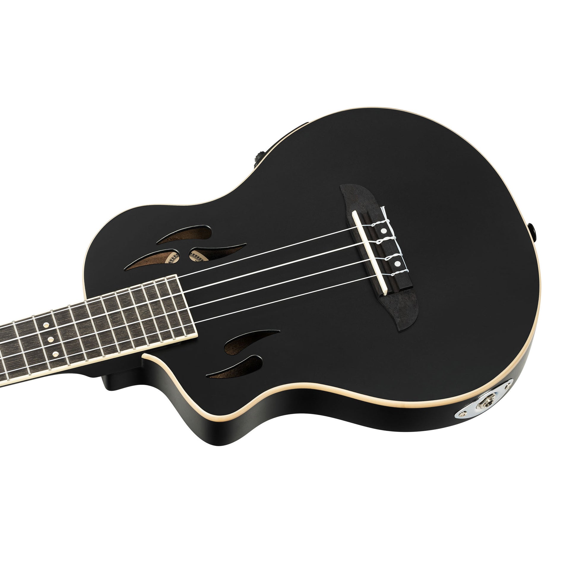 Ortega - RTPS-U-SBK-L Tenor Ukulele med mik vänsterhänt - Musik Utan Gränser 