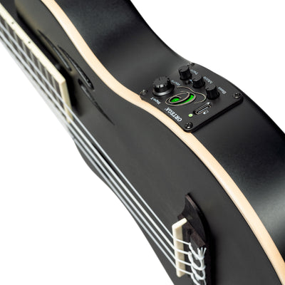 Ortega - RTPS-U-SBK-L Tenor Ukulele med mik vänsterhänt - Musik Utan Gränser 