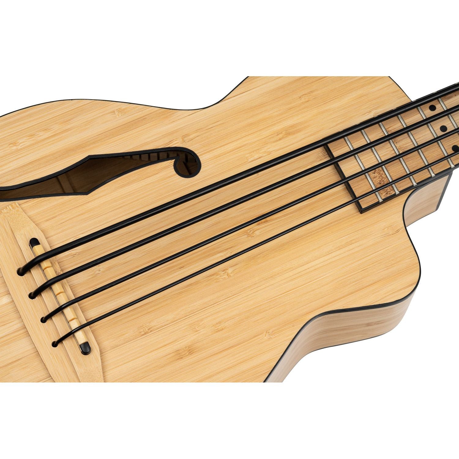 Ortega - RUNAB-UB Natural Bamboo ukulele bas - Musik Utan Gränser 