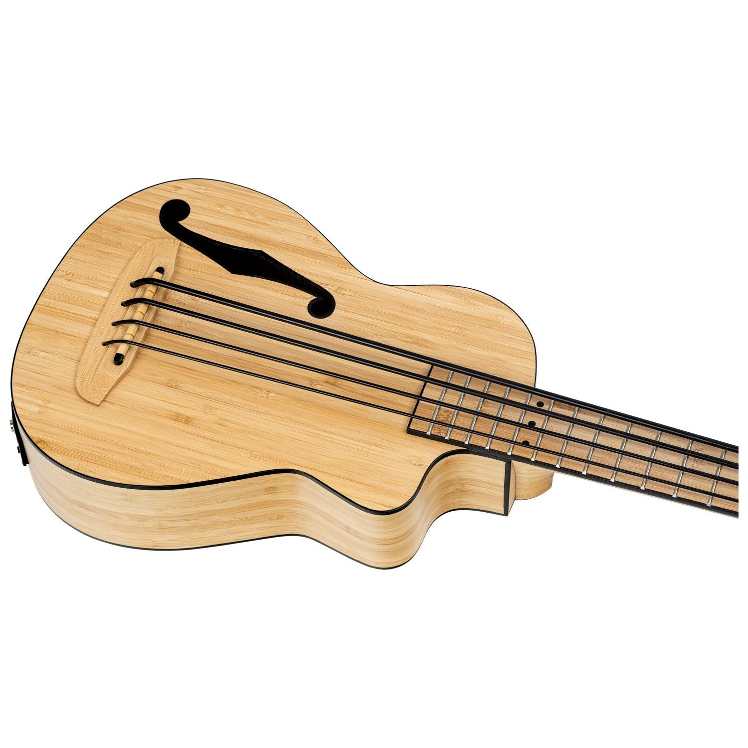 Ortega - RUNAB-UB Natural Bamboo ukulele bas - Musik Utan Gränser 
