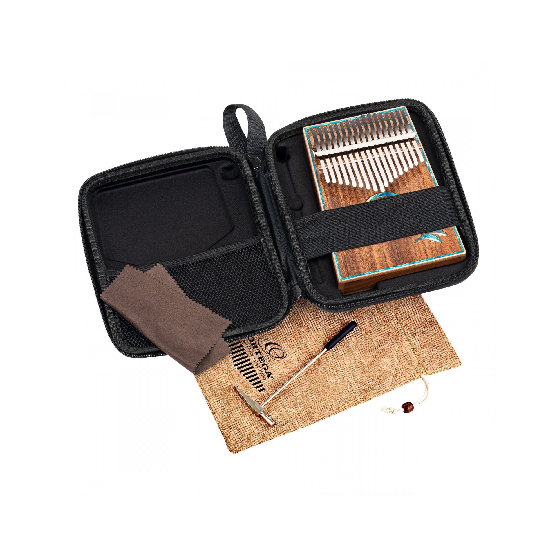 Ortega - OKB30TH-DO Kalimba C 17 Keys 30th Anniversary Blue Whale - Musik Utan Gränser 
