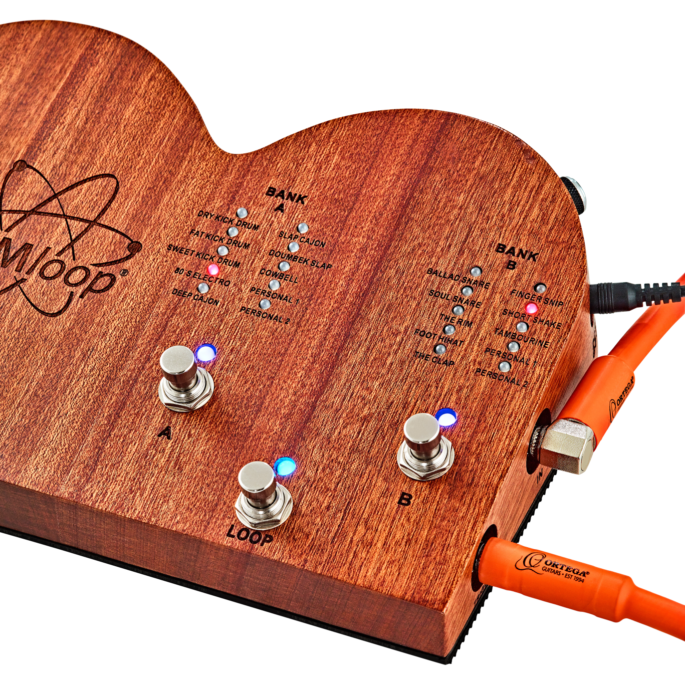 Ortega - Quantum Loop Stomp Box med inbyggd looper - Musik Utan Gränser 