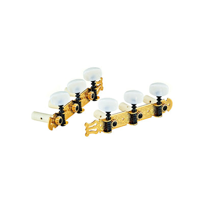 Ortega - OTMSTD-GOWH Mekanik Classic Gold/White Pearl buttons - Musik Utan Gränser 