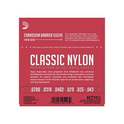 D'Addario - EJ27N Student Nylon - Musik Utan Gränser 