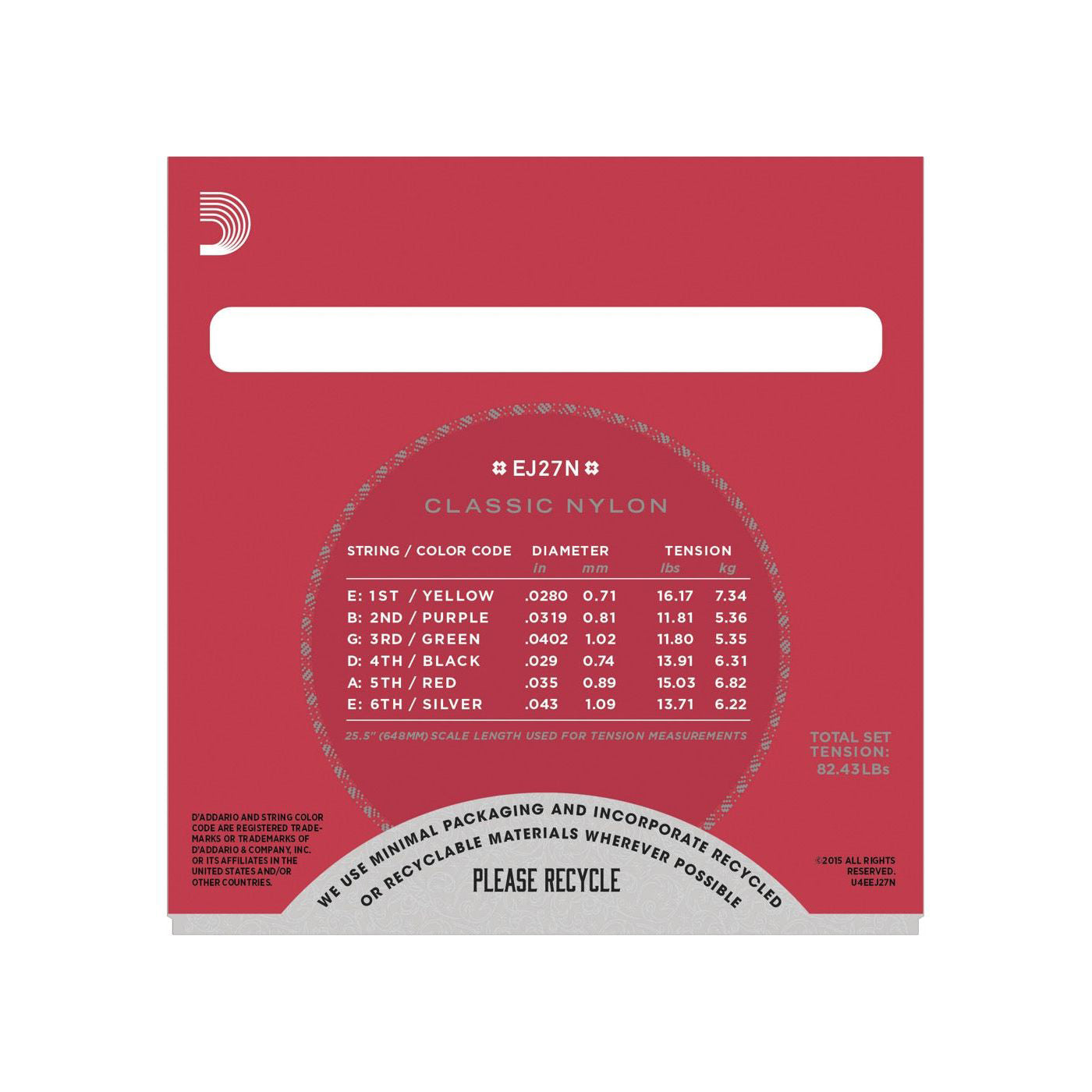 D'Addario - EJ27N Student Nylon - Musik Utan Gränser 