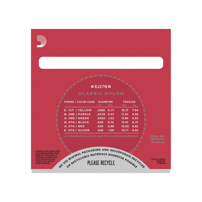 D'Addario - EJ27N Student Nylon - Musik Utan Gränser 