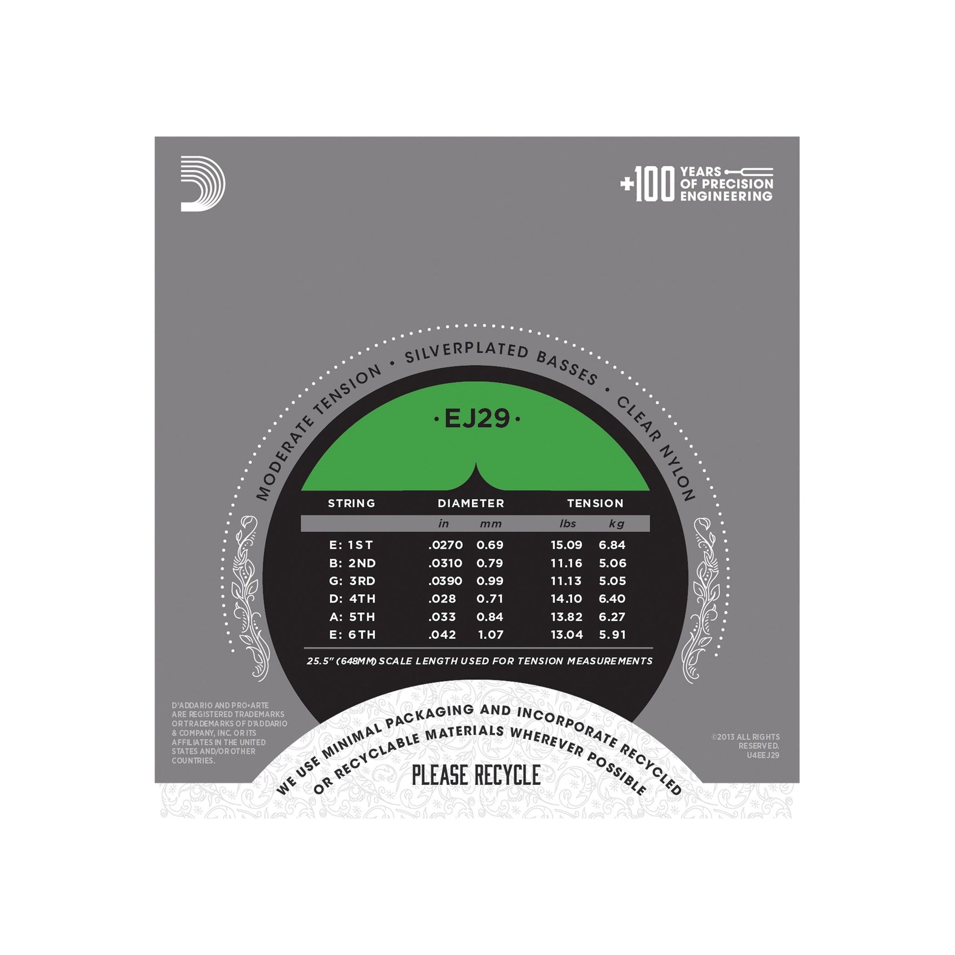 D'Addario - EJ29 Moderate Tension - Musik Utan Gränser 