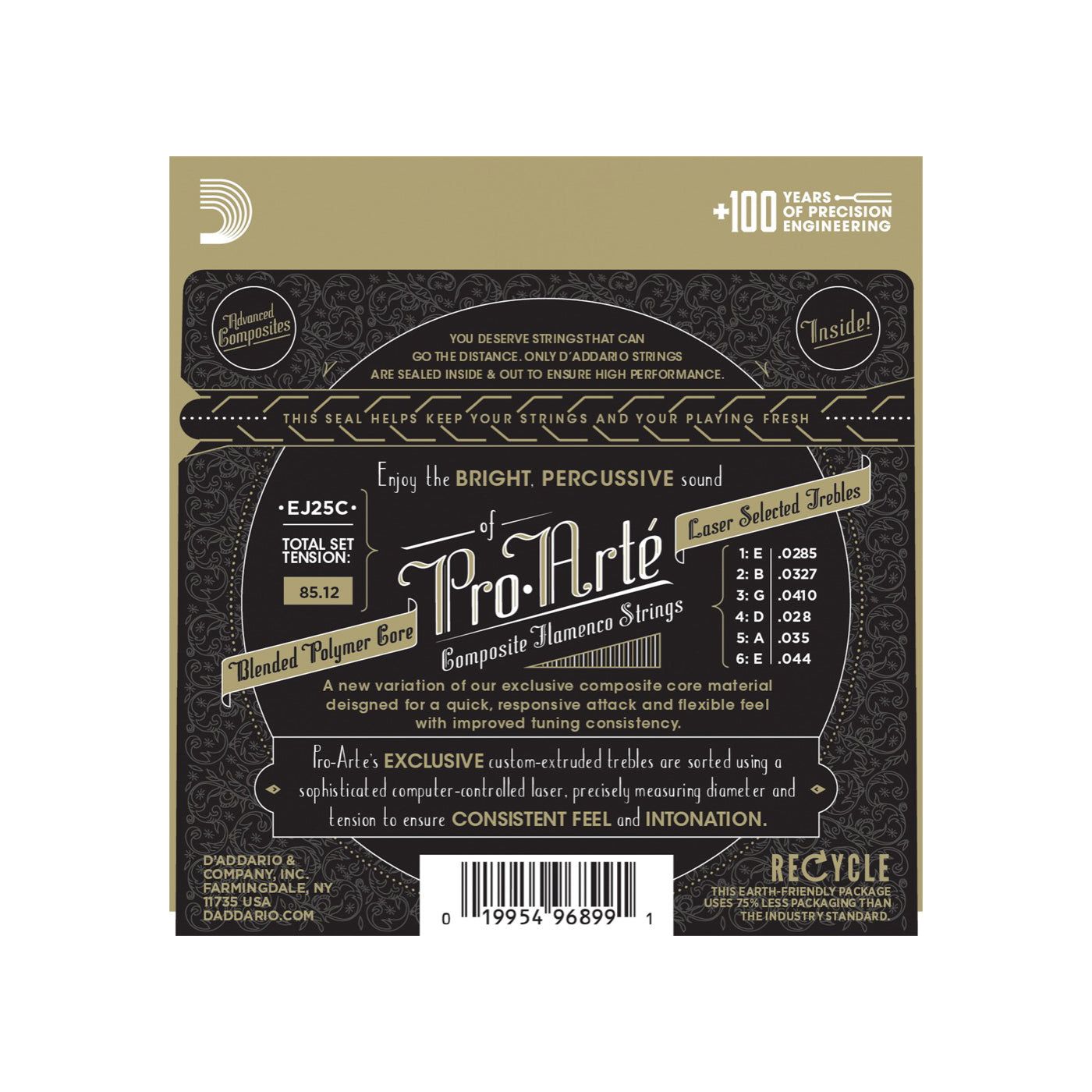 D'Addario - EJ25C Flamenco - Musik Utan Gränser 