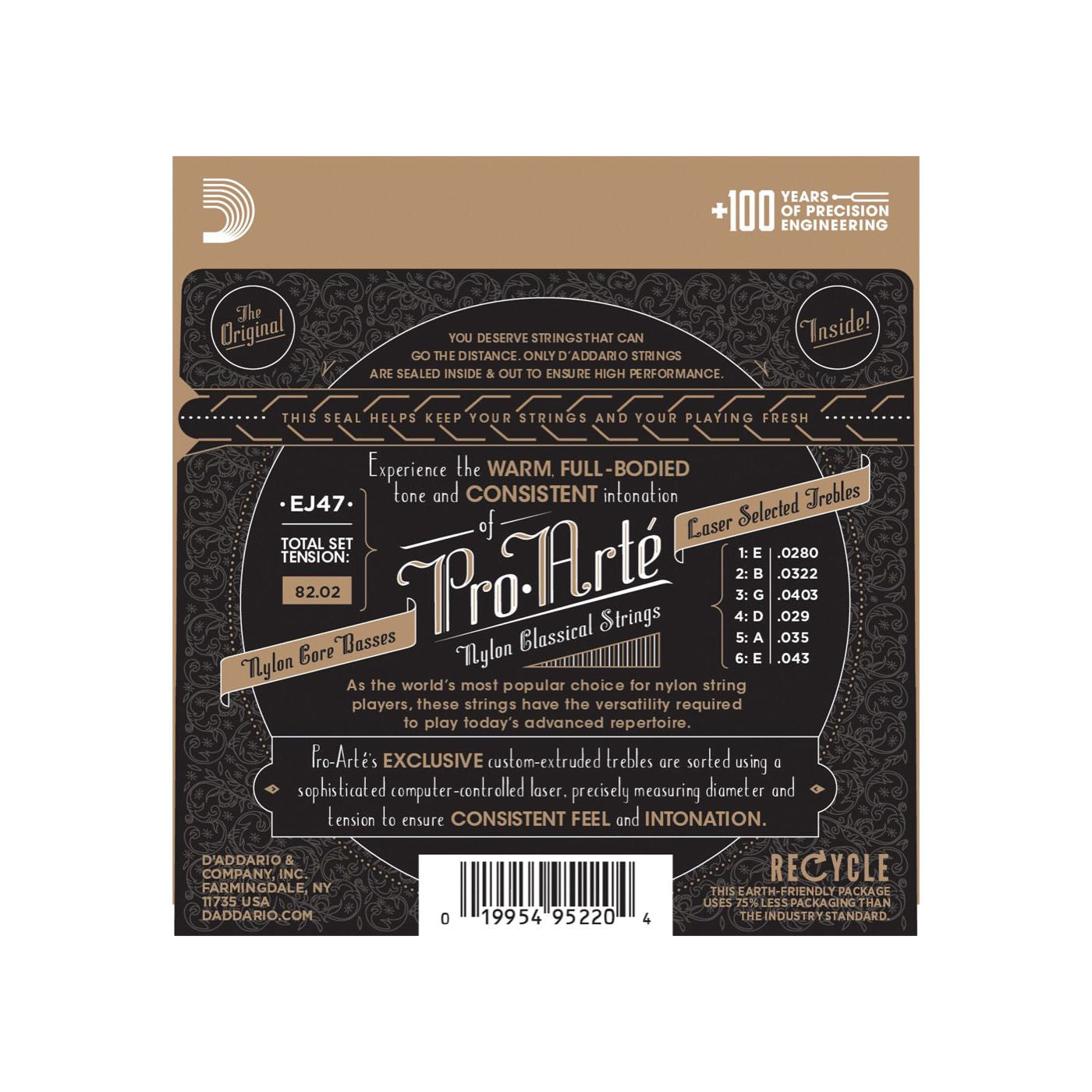 D'Addario - EJ47 Normal Bronze - Musik Utan Gränser 