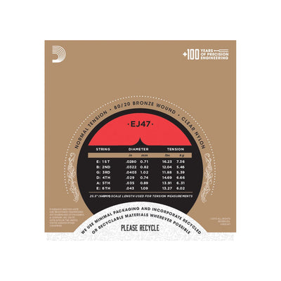 D'Addario - EJ47 Normal Bronze - Musik Utan Gränser 