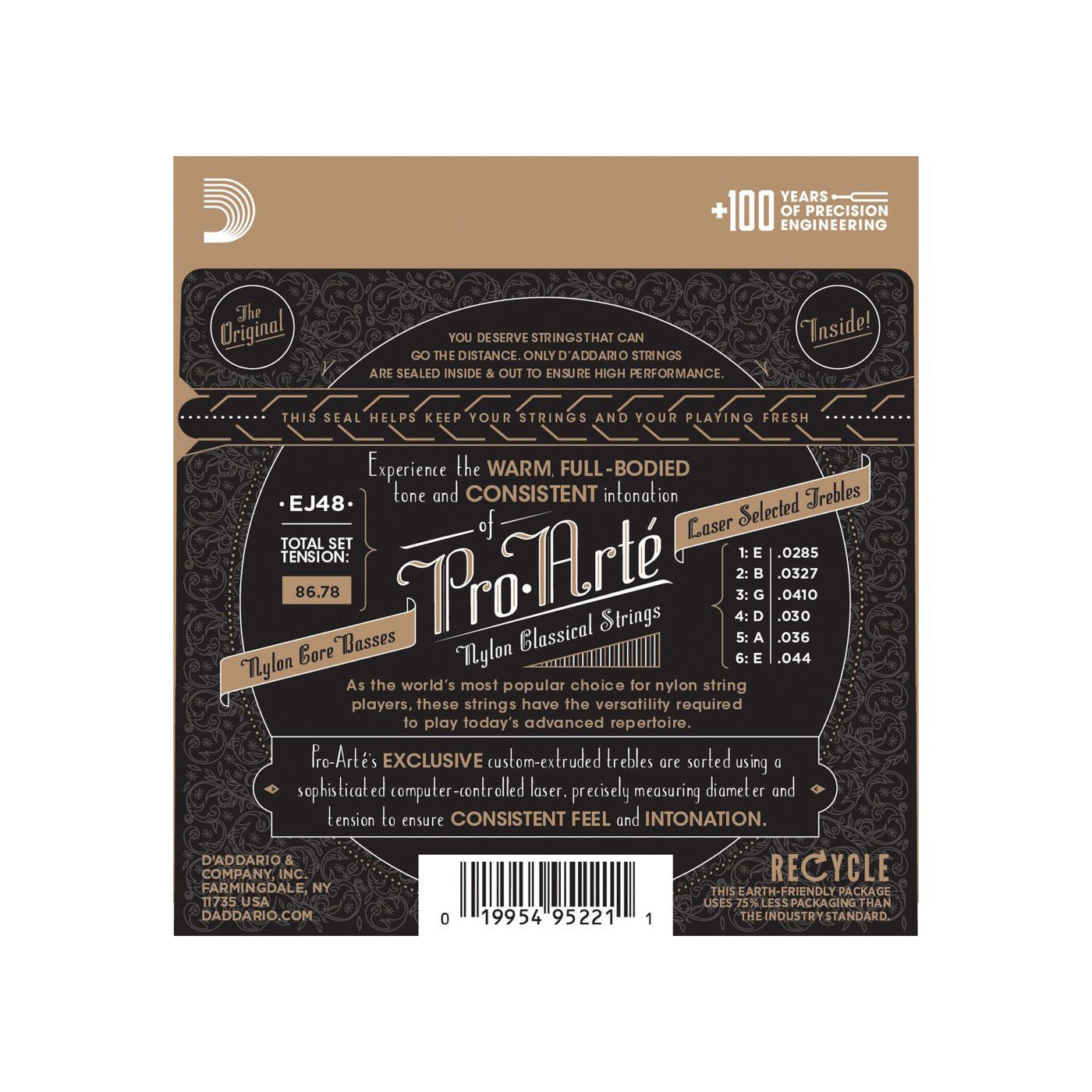 D'Addario - EJ48 Hard Tension Bronze - Musik Utan Gränser 