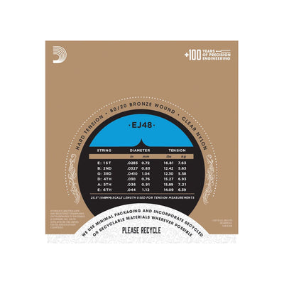 D'Addario - EJ48 Hard Tension Bronze - Musik Utan Gränser 