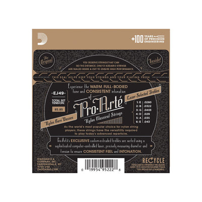 D'Addario - EJ49 Normal Silver/Black - Musik Utan Gränser 