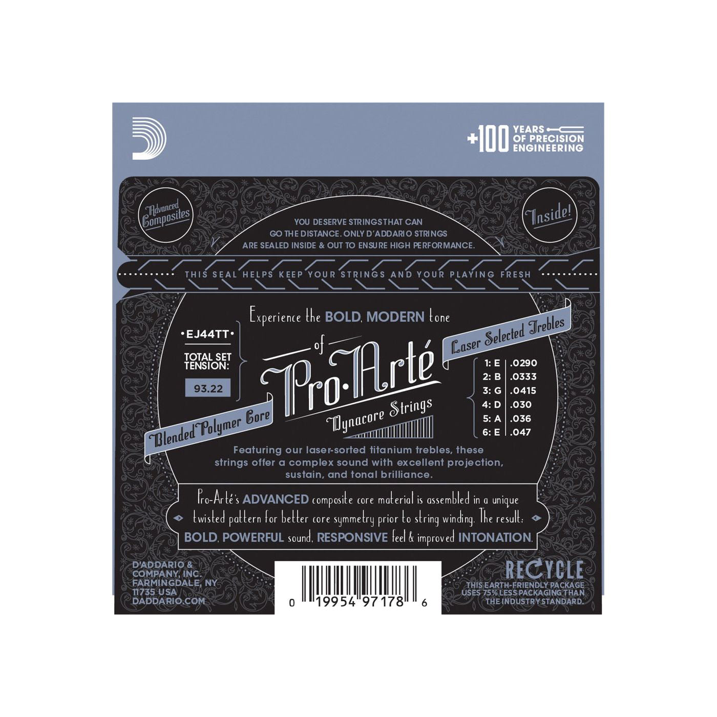 D'Addario - EJ44TT X-Hard Titanium - Musik Utan Gränser 