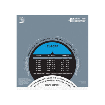D'Addario - EJ46FF Dynacore/Carbon Hard Tension - Musik Utan Gränser 