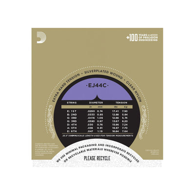 D'Addario - EJ44C X-Hard Composite - Musik Utan Gränser 