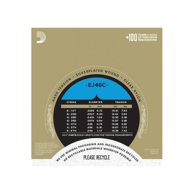 D'Addario - EJ46C Hard Composite - Musik Utan Gränser 
