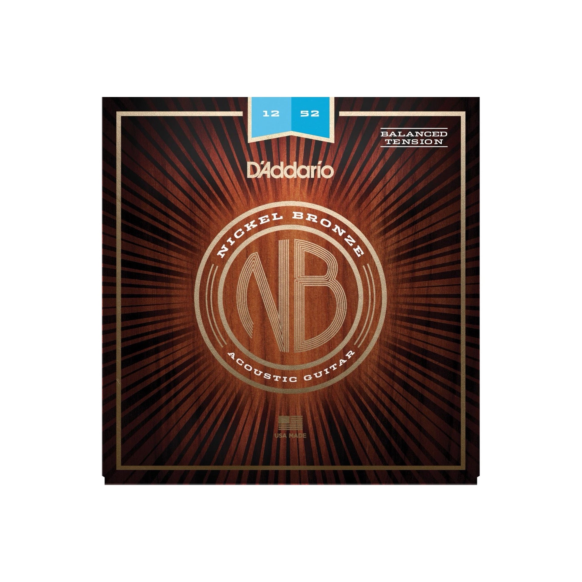NB1252BT Nickel Bronze Western Set 012-052 Custom Light Balanced Tension