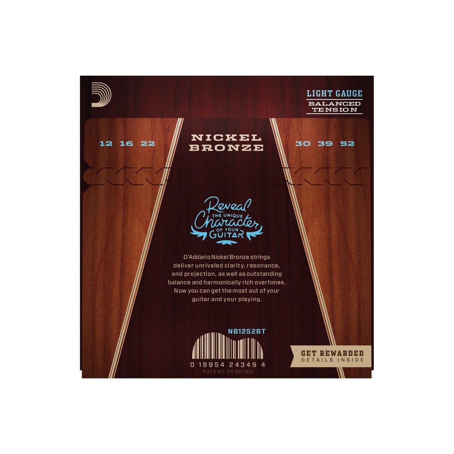 NB1252BT Nickel Bronze Western Set 012-052 Custom Light Balanced Tension