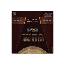 Load image into Gallery viewer, NB1252BT Nickel Bronze Western Set 012-052 Custom Light Balanced Tension
