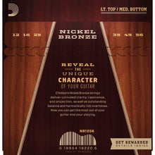 Load image into Gallery viewer, NB1256. Nickel Bronze Western Set 012-056, Light Top/Medium Bottom.
