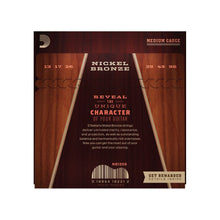 Ladda upp bild till gallerivisning, D'Addario - NB1356 Nickel Bronze Western Set 013-056 Medium - Musik Utan Gränser 
